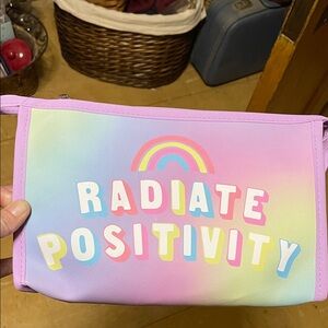 Radiate Positivity Pastel Cosmetic Bag